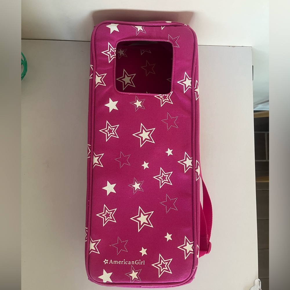 American Girl Starry Doll Carrier Star Print Pink
